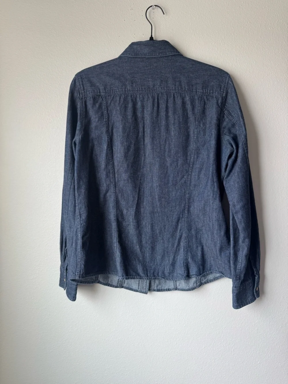 Talbots Dark Denim Button-Up Shirt Jacket - Picture 3 of 3